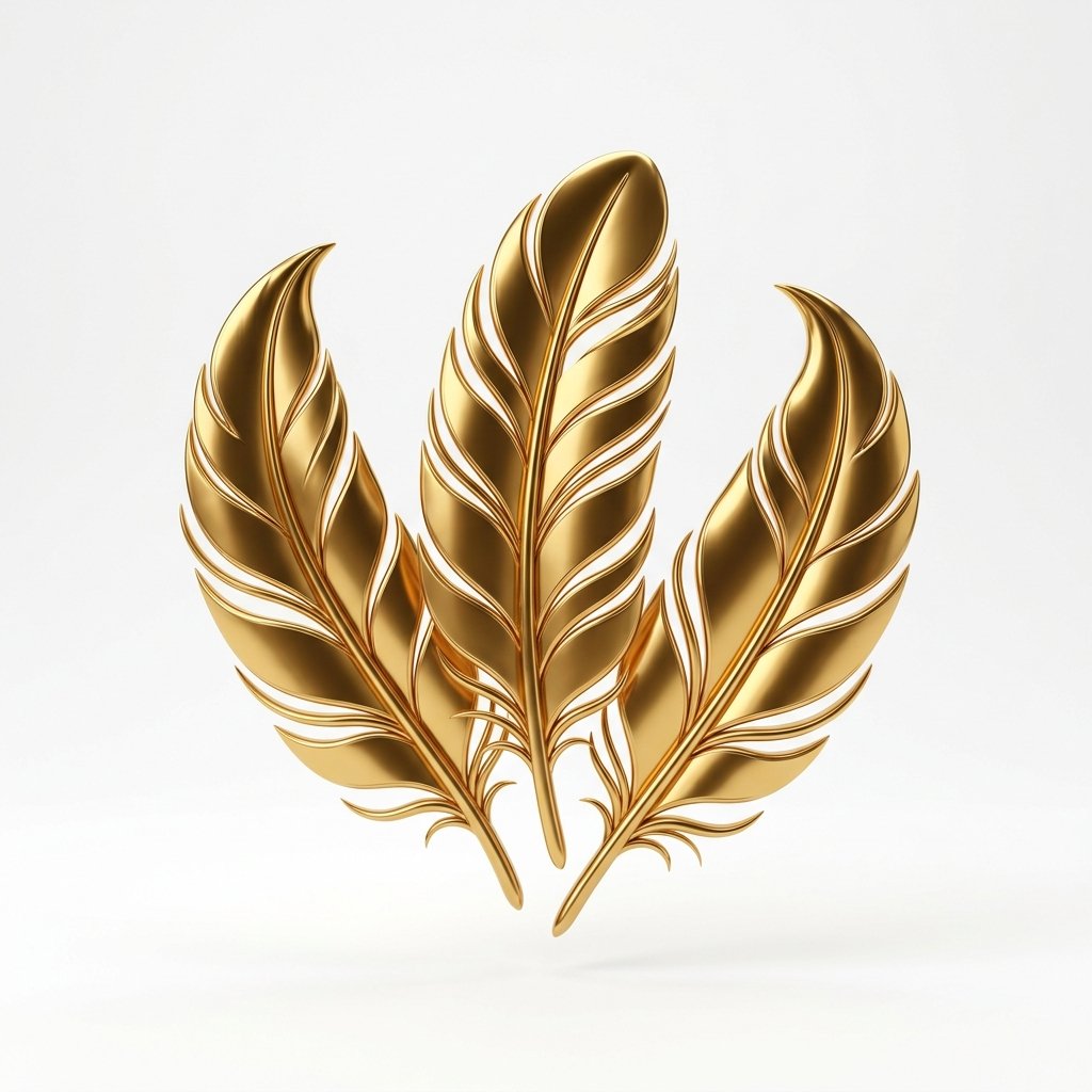 Angel Numbers Golden Feathers